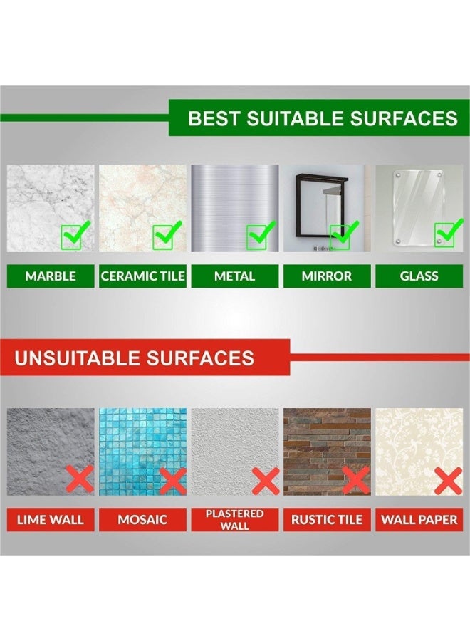 2Pcs 6-Hook Adhesive Wall Hanger Multi-Purpose – Strong No-Drill Wall Hooks for Towels, Clothes, Keys & Kitchen Tools – Waterproof, Reusable, Damage-Free Installation – Space-Saving Organizer for Bathroom, Kitchen & Room-Transparent - Image 4